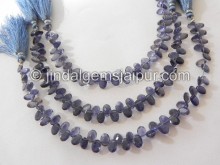 Iolite Cut Oval Shape Beads